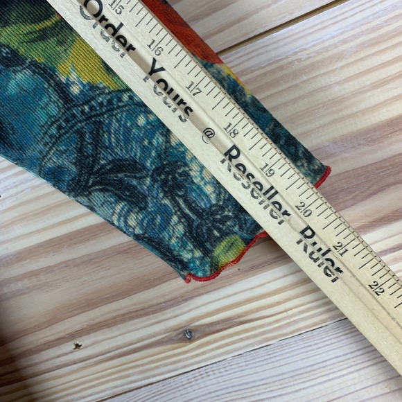 Vtg Nu Construction Top Womens Large Knit AOP USA Artsy 90s - Picture 7 of 12